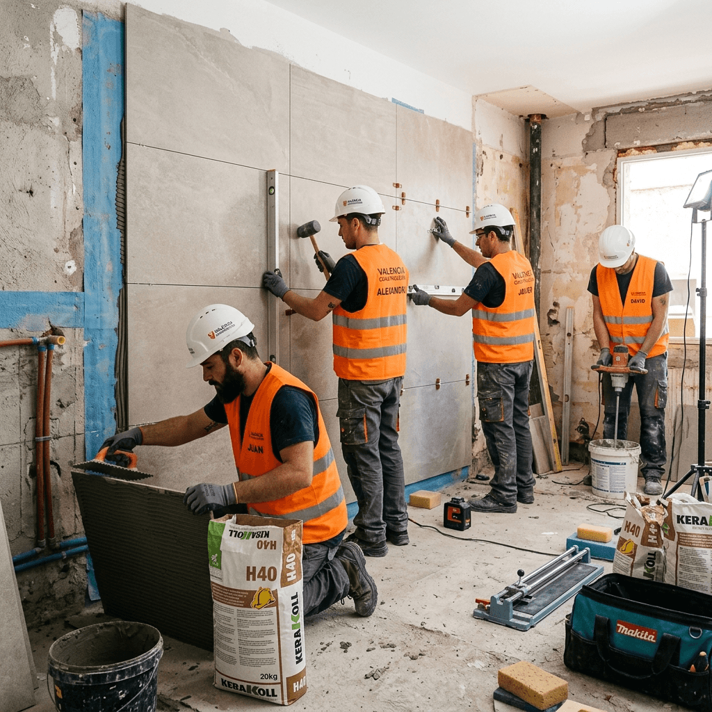 Equipo profesional de empresa de reformas de baños en Valencia | Reformas Integrales Valencia