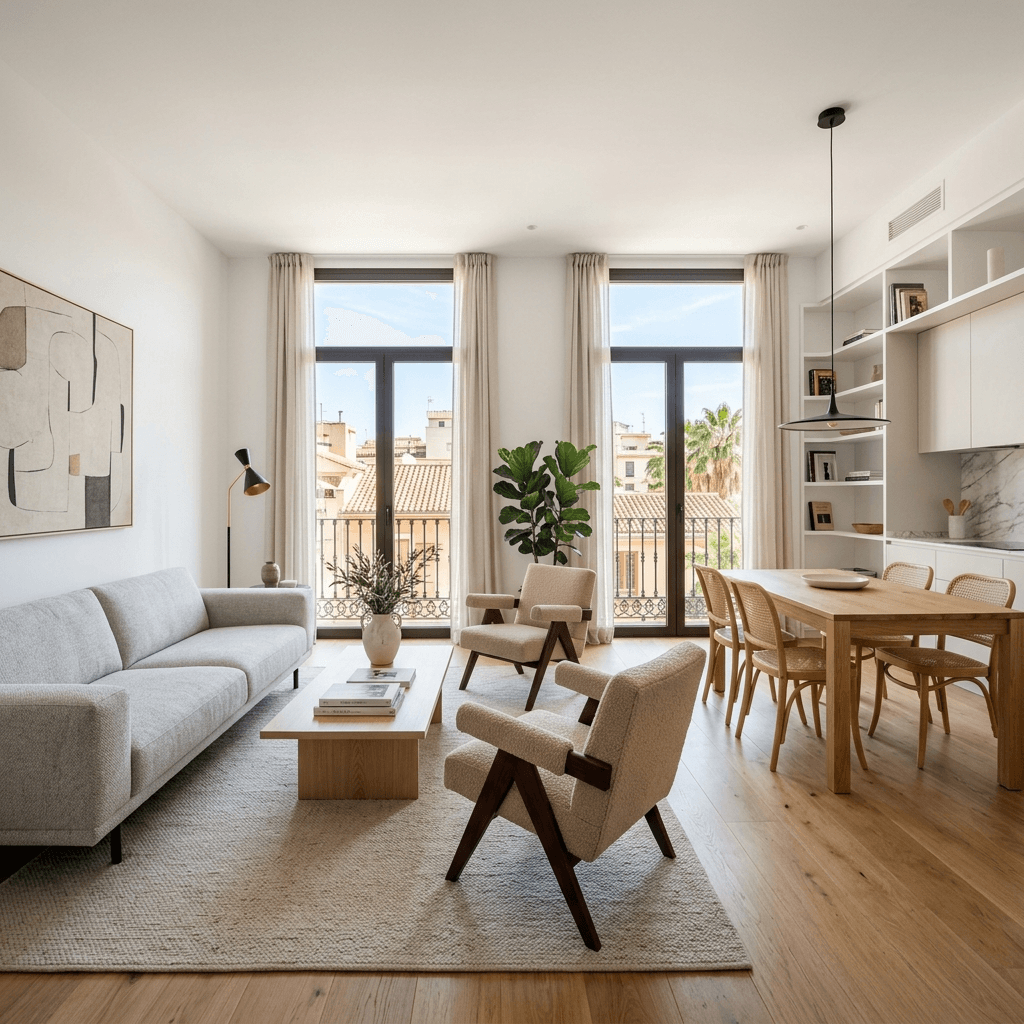 Reforma integral de salón moderno en Valencia | Reformas Integrales Valencia